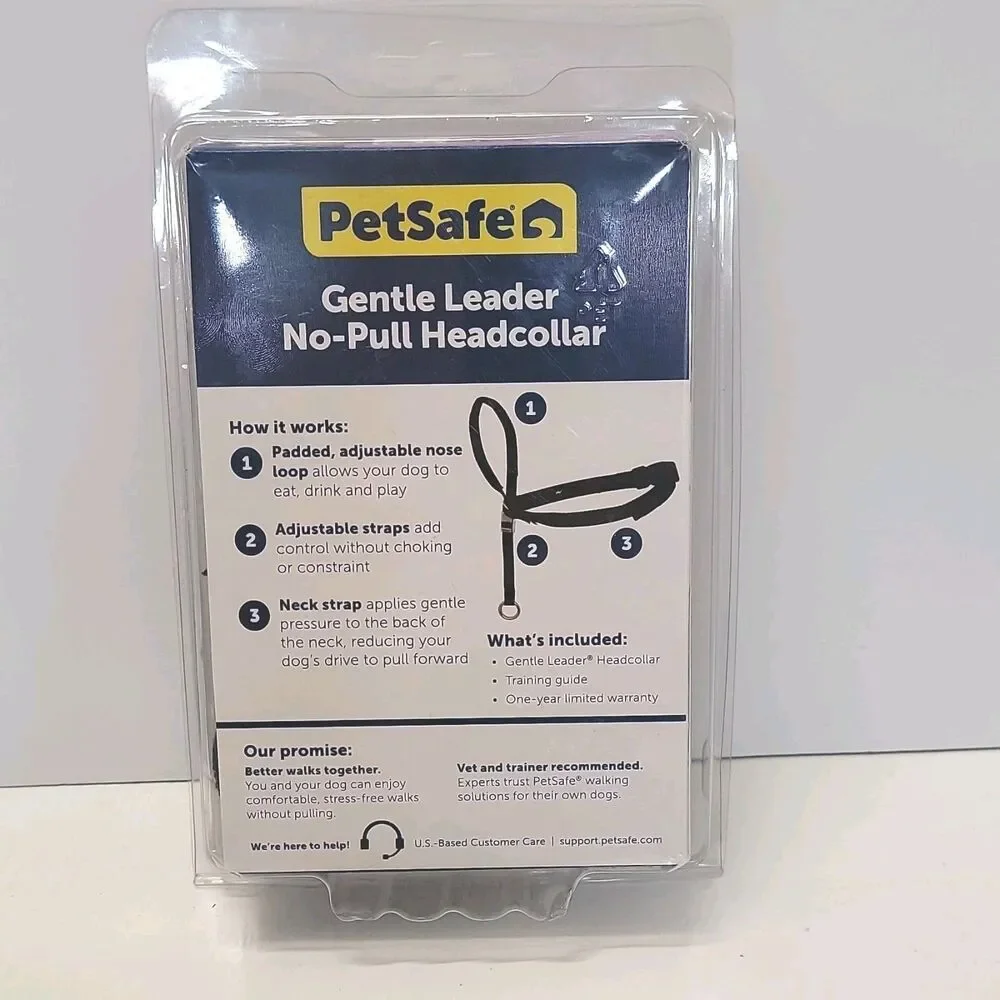 PetSafe Gentle Leader No-Pull Head Collar L Black Nylon